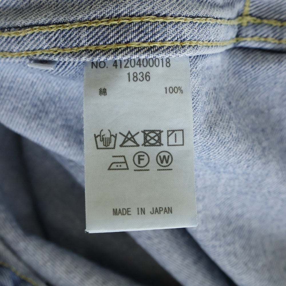 RON HERMAN(ロンハーマン) 2nd Denim Jacket セカンドタイプ リサイクルコットン ユーズド デニム トラッカージャケット インディゴ 4120400018