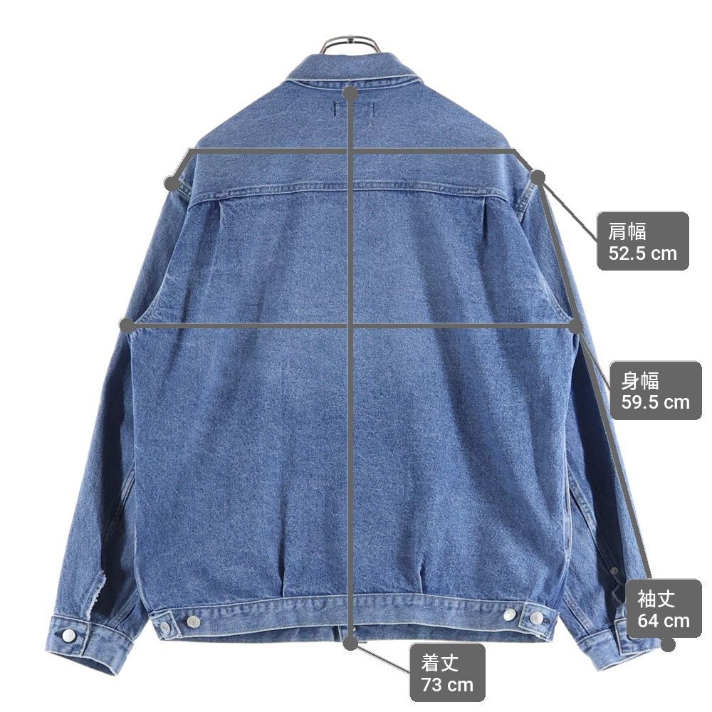 RON HERMAN(ロンハーマン) 2nd Denim Jacket セカンドタイプ リサイクルコットン ユーズド デニム トラッカージャケット インディゴ 4120400018
