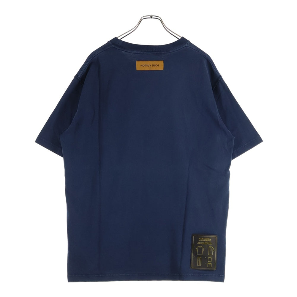 LOUIS VUITTON(ルイヴィトン) 21AW インサイドアウト コットン クルーネック 半袖Tシャツ カットソー ネイビー RM212Q JYN HIY47W