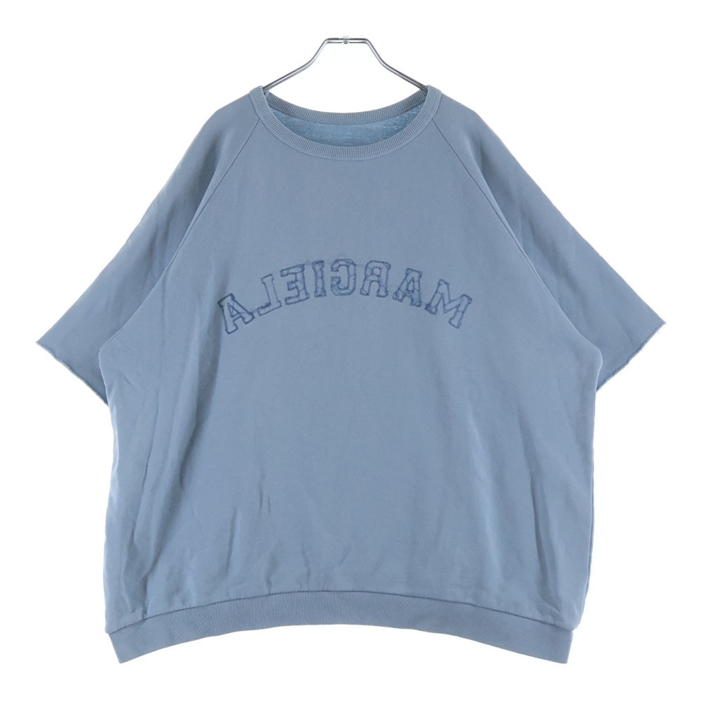 Maison Margiela メゾンマルジェラ 25SS ロゴ刺繍 スリーブカットオフ スウェット リバーシブル 半袖トレーナー ブルー Maison Margiela(メゾンマルジェラ) 25SS ロゴ刺繍 スリーブカットオフ