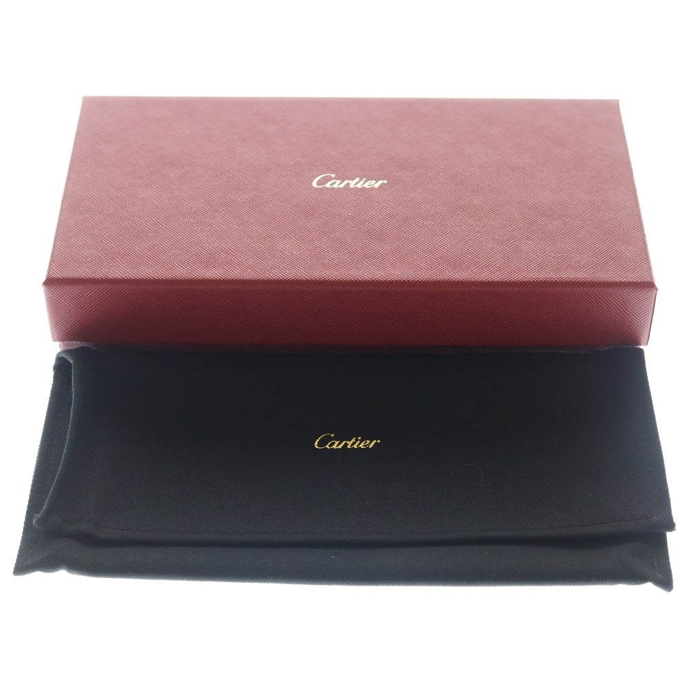 Cartier(カルティエ) ウォレット Cドゥ カルティエ フラップ付き ロングウォレット カーフスキン 長財布 ネイビー