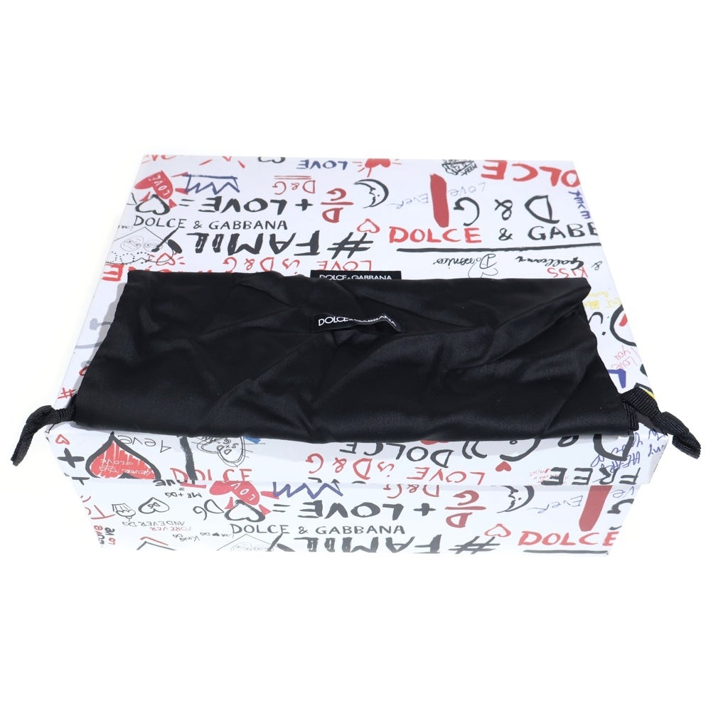 DOLCE & GABBANA(ドルチェアンドガッバーナ) SORRENTO Crystals ソレント クリスタルローカットスニーカー ブラック CS1724 AZ183