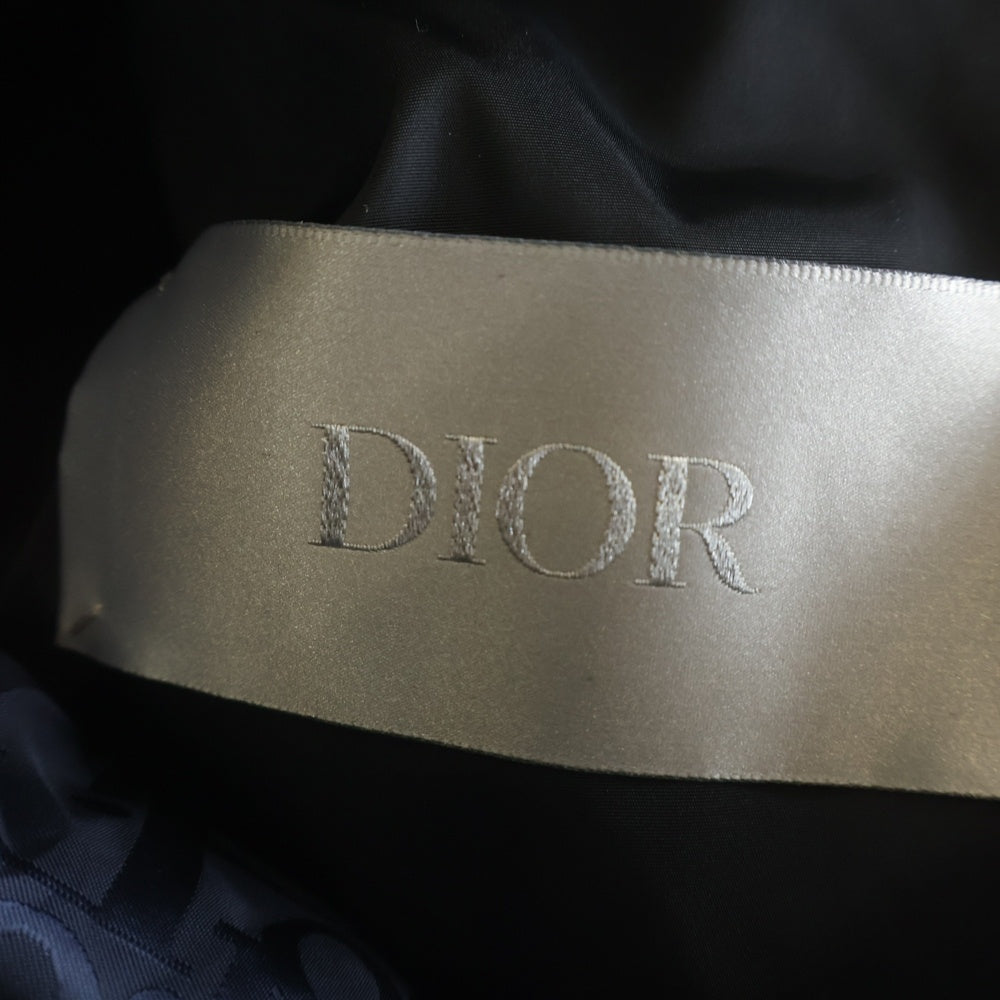 DIOR(ディオール) Dior Essentials 総柄 オブリーク ナイロン ダウンジャケット パファージャケット ネイビー 943C449A4462