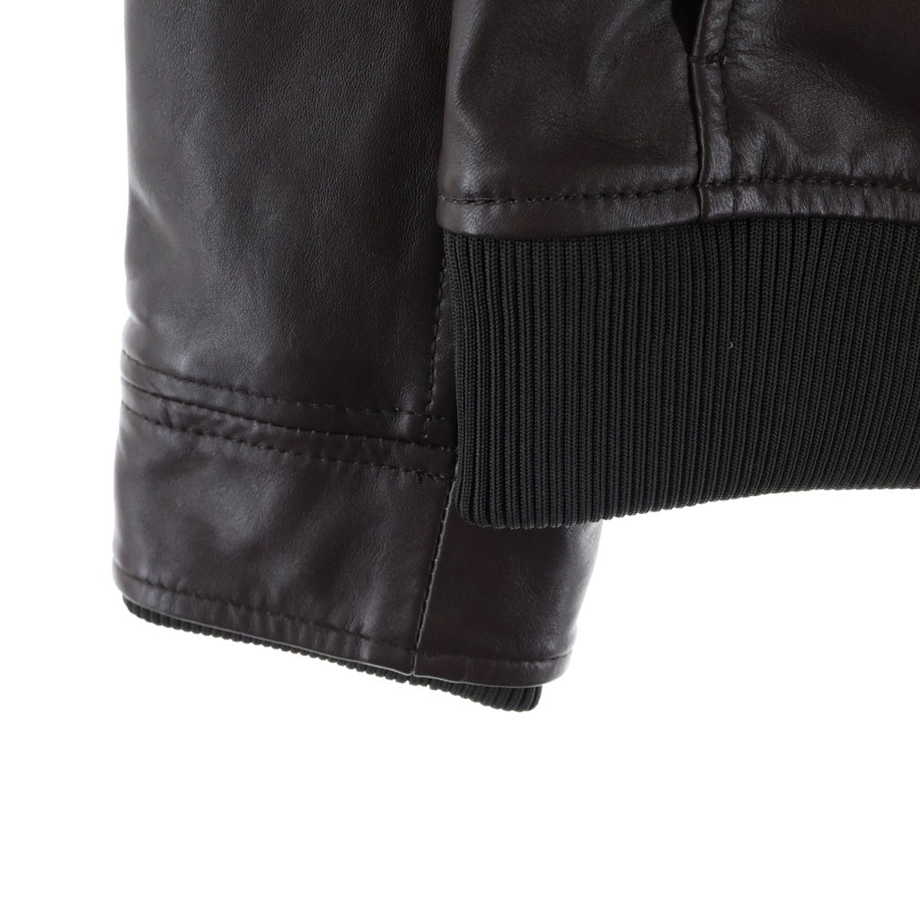 AKM エーケーエム Contemporary Jacket コンテンポラリー スタンドカラー シープレザー ジャケット ブラウン ASO-921 AKM(エーケーエム) Contemporary Jacket コンテンポラリー スタンド