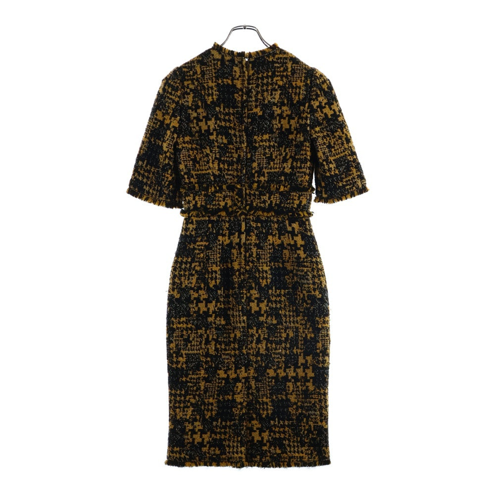 DOLCE & GABBANA(ドルチェアンドガッバーナ) ジャガード ニット ワンピース レディース ブラウン/ブラック