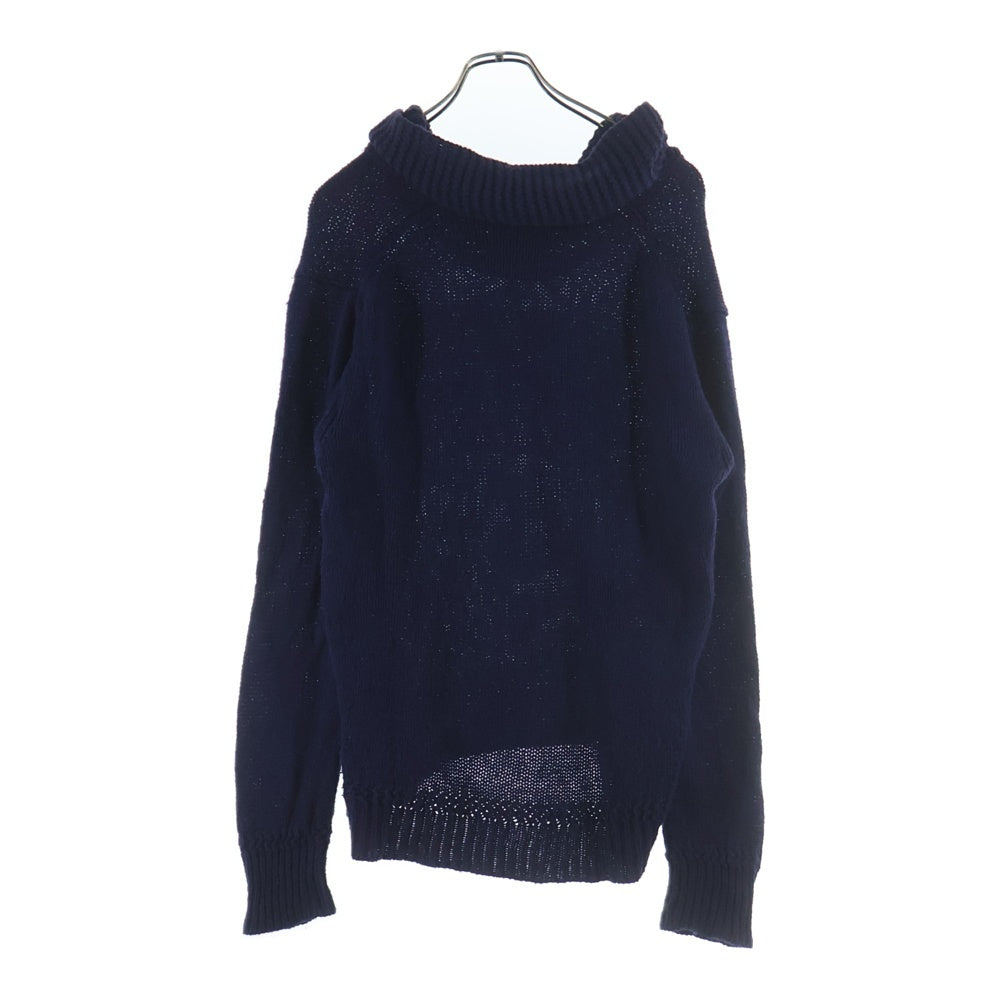 POLO RALPH LAUREN(ポロラルフローレン) 星条旗 ジャガード ニットセーター ネイビー レディース