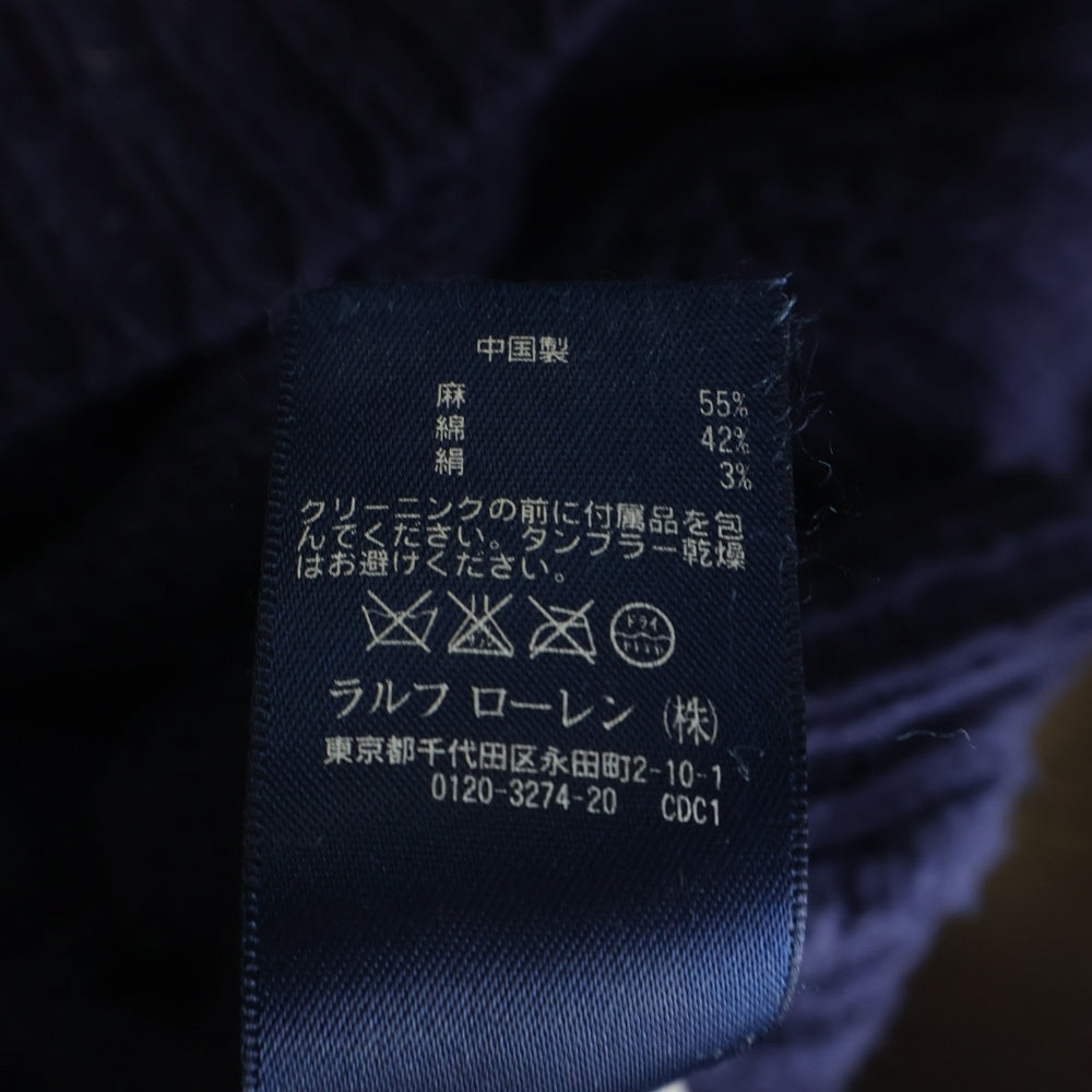 POLO RALPH LAUREN(ポロラルフローレン) 星条旗 ジャガード ニットセーター ネイビー レディース