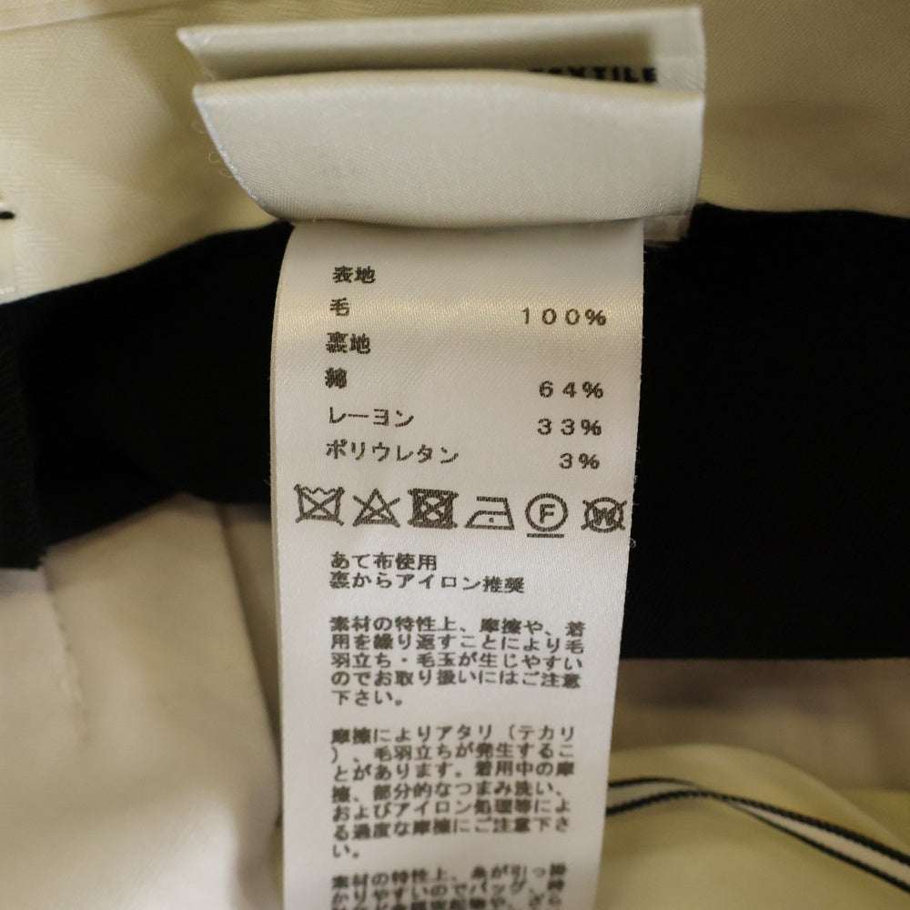 HERMES(エルメス) ウール プリーツ サルエル パンツ ショーツ ブラック レディース
