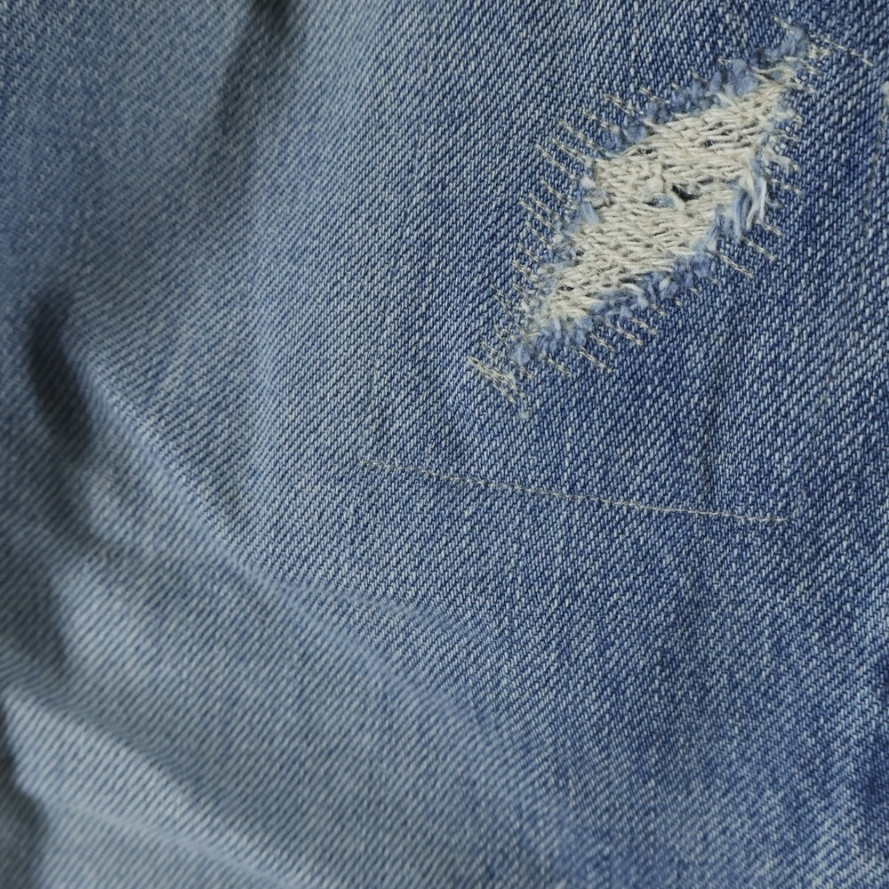 HYSTERIC GLAMOUR(ヒステリックグラマー) ペンキ ダメージ加工 スタッズデニムパンツ ジーンズ インディゴ