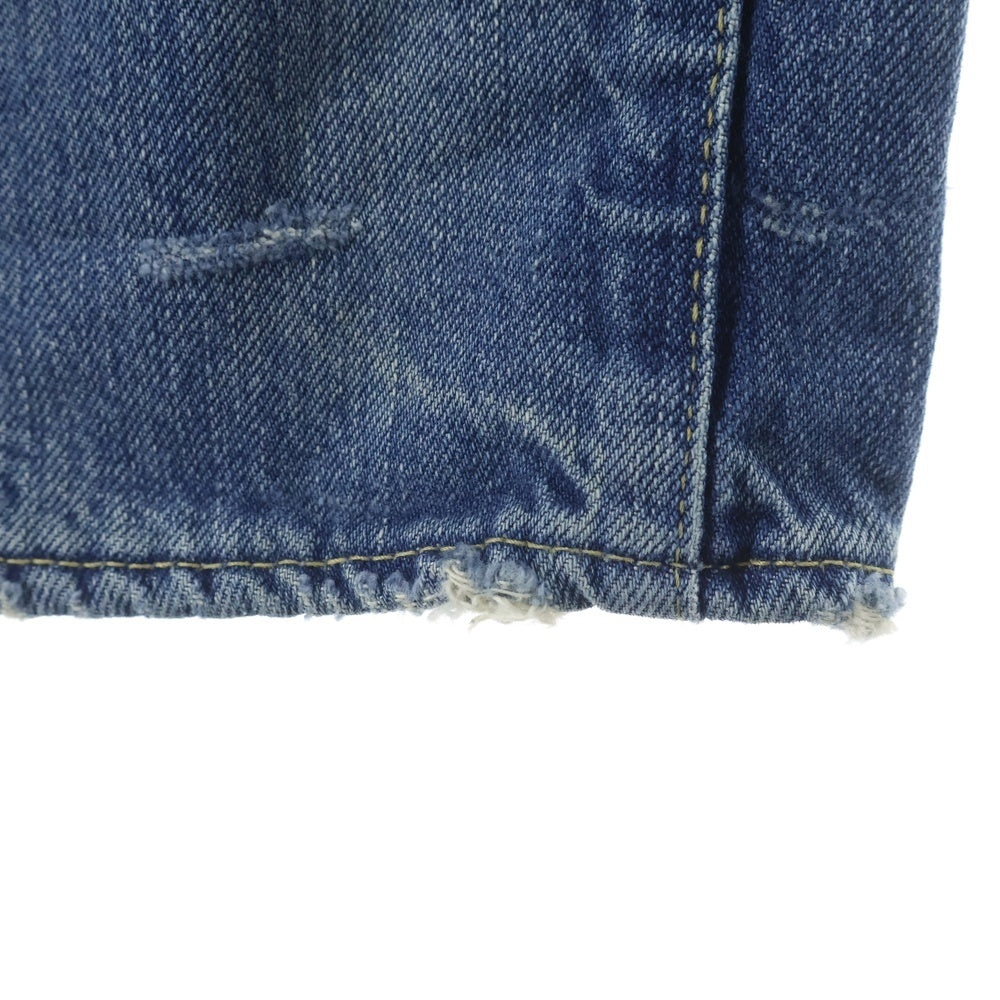 HYSTERIC GLAMOUR(ヒステリックグラマー) ペンキ ダメージ加工 スタッズデニムパンツ ジーンズ インディゴ