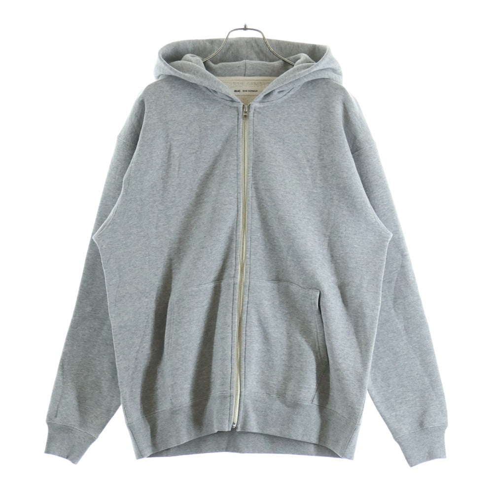 RHC Ron Herman(アールエイチシー ロンハーマン) 25AW Basic Sweat Zip Hoodie ベーシック スウェット ジップアップフーディ パーカー グレー 9920900388