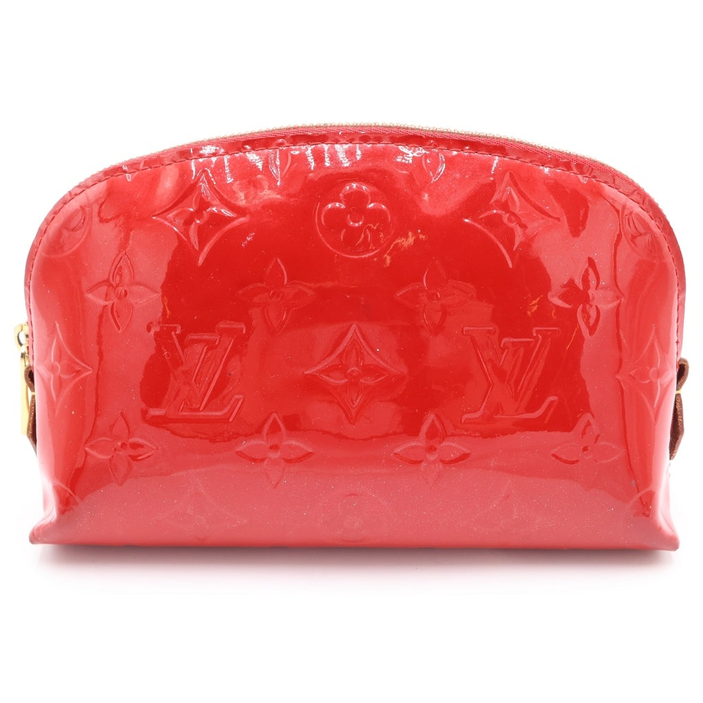 LOUIS VUITTON(ルイヴィトン) モノグラムヴェルニ ポシェットコスメティック メイク 化粧ポーチ レッド M90172 SR2158 レディース