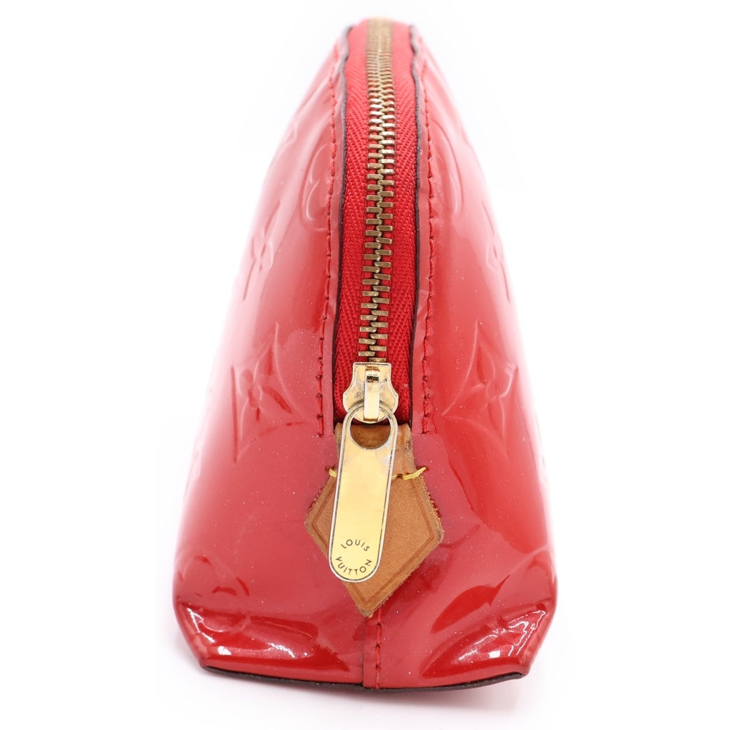 LOUIS VUITTON(ルイヴィトン) モノグラムヴェルニ ポシェットコスメティック メイク 化粧ポーチ レッド M90172 SR2158 レディース