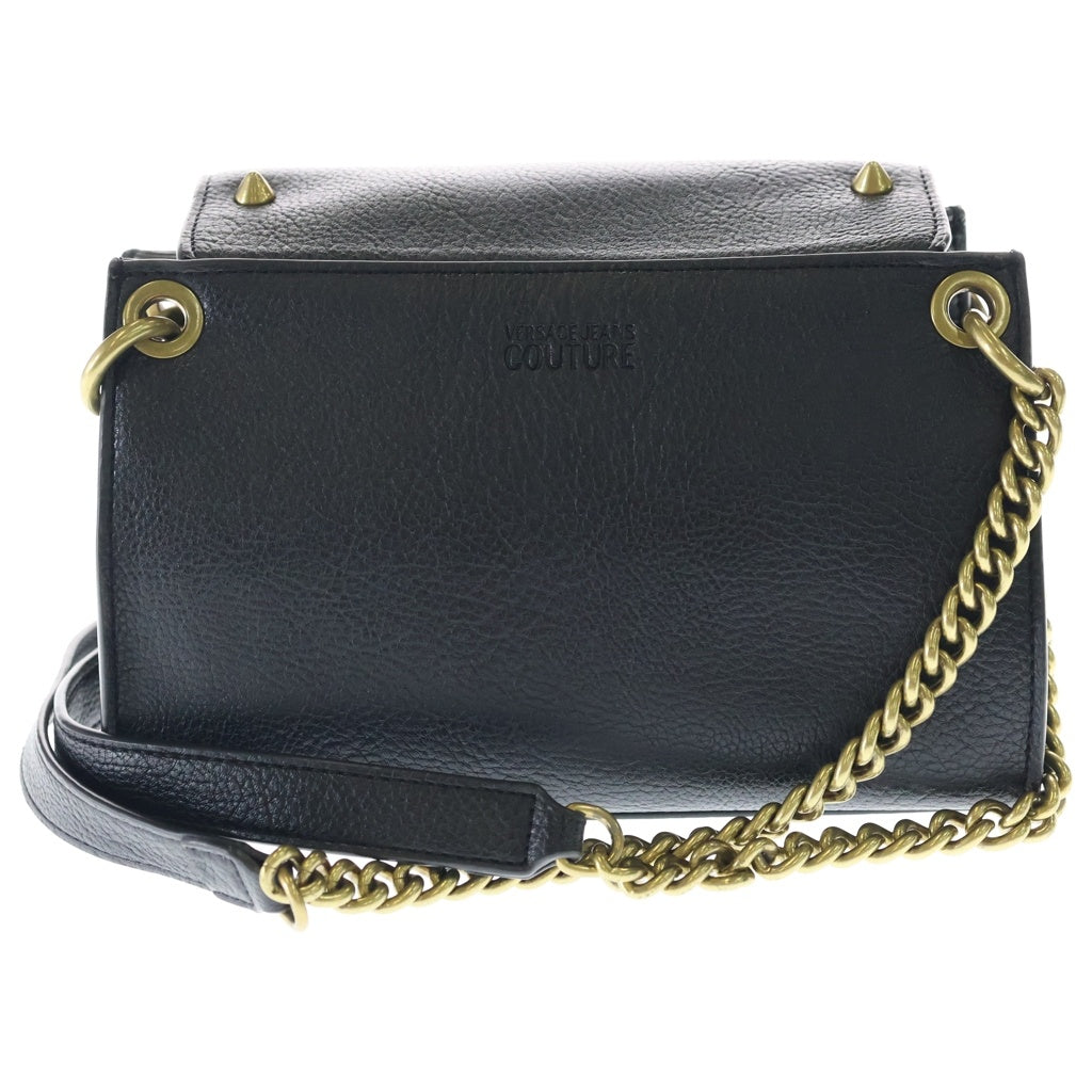 VERSACE(ヴェルサーチ) スタッズデザイン ロゴプレート チェーン