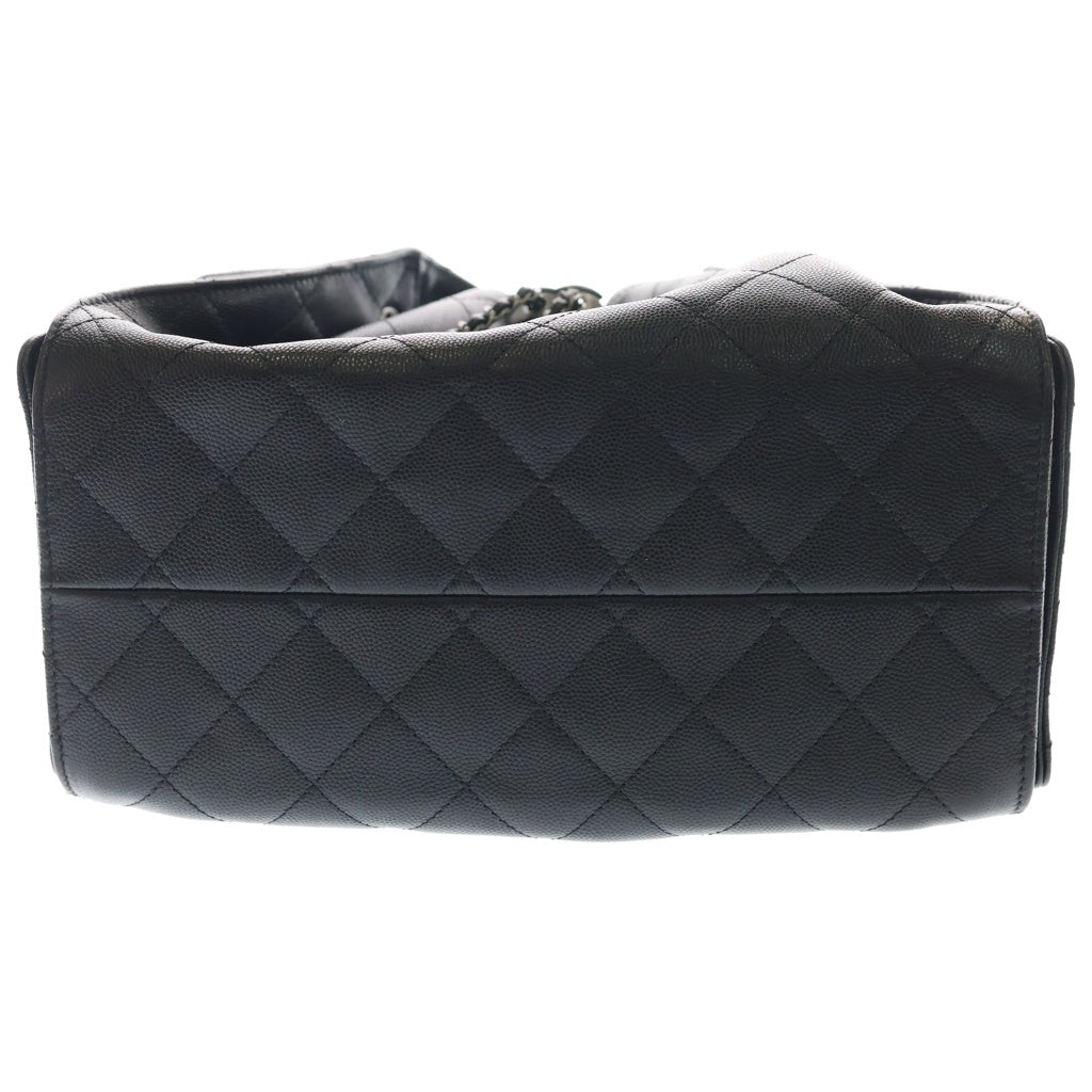 CHANEL(シャネル) シャネル25 スモール キャビアスキン チェーンショルダー バッグ ブラック AS5253 ランダムシリアル レディース