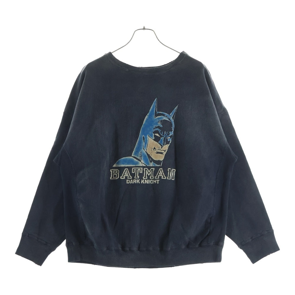 BOWWOW(バウワウ) BATMAN バットマン クルーネック スウェットトレーナー ブラック