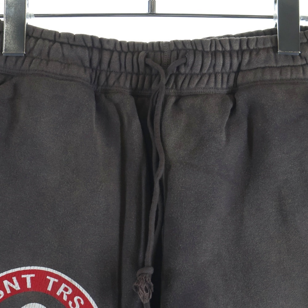 SAINT MICHAEL(セントマイケル) 21AW ×DENIM TEARS STT SWT PANTS SNTTRS デニムティアーズロゴプリント スウェットロングパンツ チャコールグレー SM-A21-0000-052