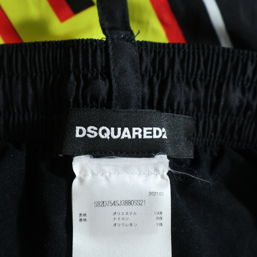 DSQUARED2(ディースクエアード) マルチプリント ショーツ ハーフパンツ ブラック