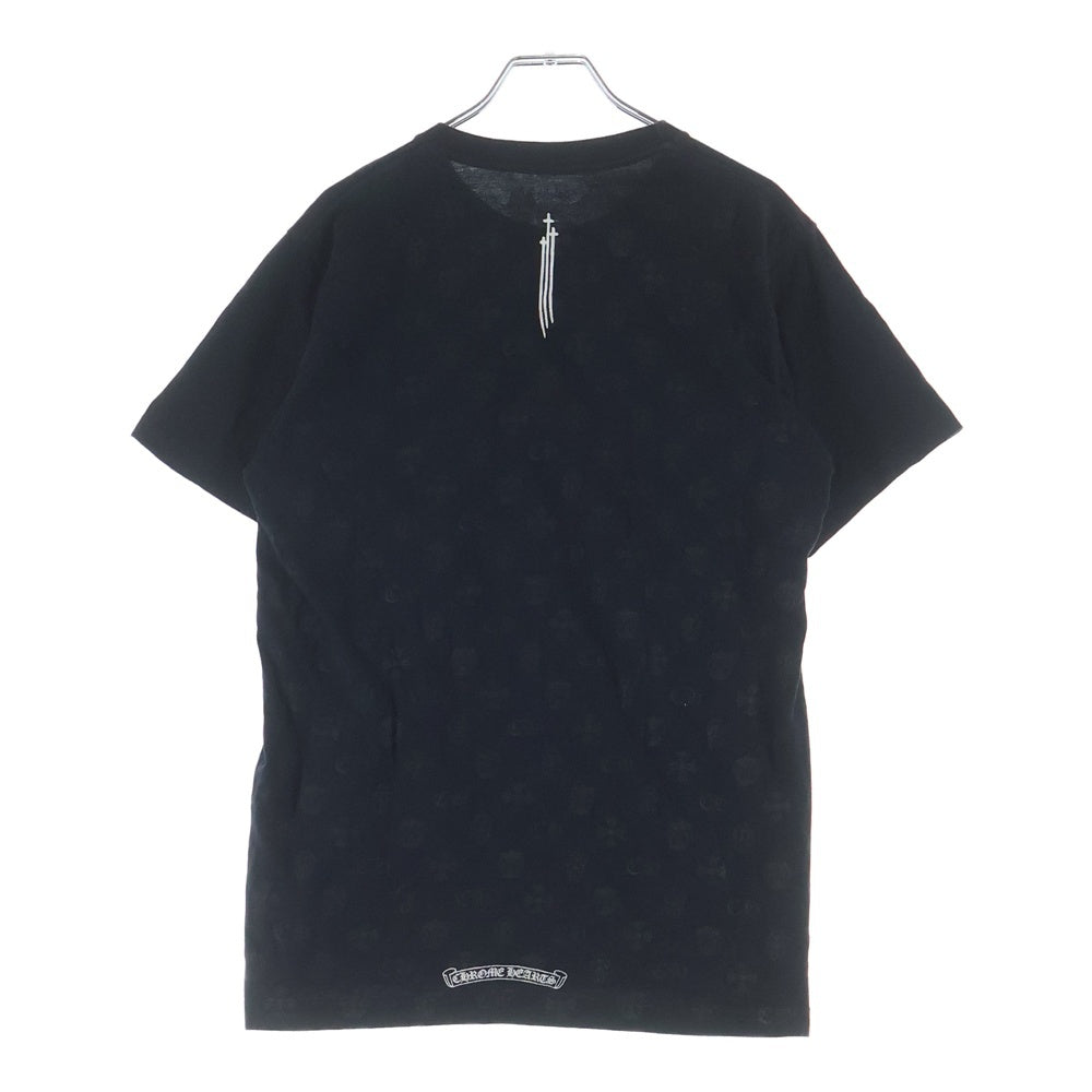 CHROME HEARTS(クロムハーツ) RS3 S/S Tee バックRS3/総柄プリント 半袖Tシャツ カットソー ブラック