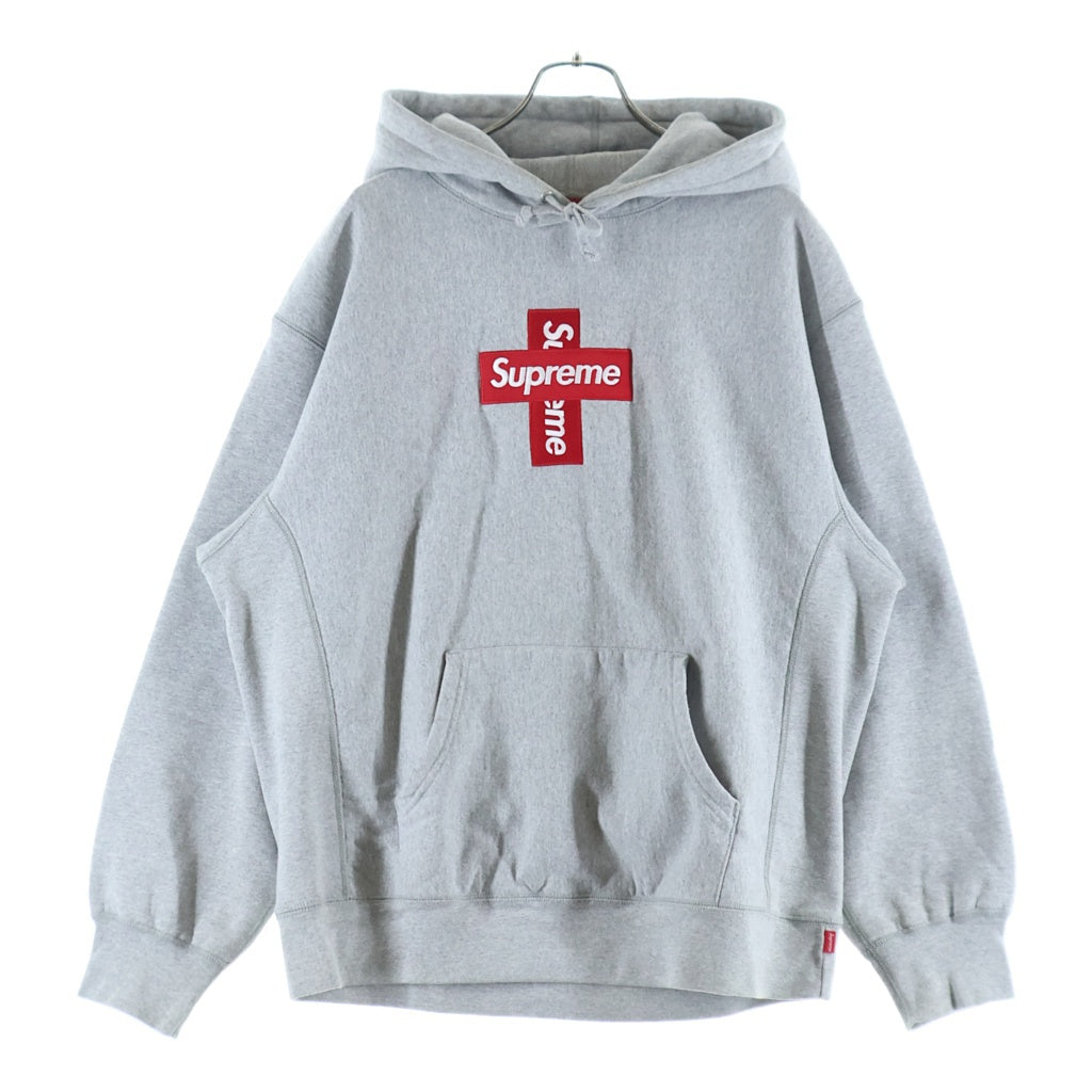 SUPREME(シュプリーム) 20AW Cross Box Logo Hooded Sweatshirt クロス ボックスロゴ フーデッド スウェットシャツ プルオーバーパーカー グレー