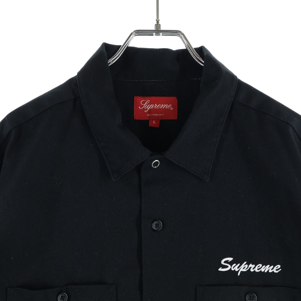 SUPREME(シュプリーム) 21AW Thermal Work Shirt サーマルレイヤード 長袖シャツ ブラック