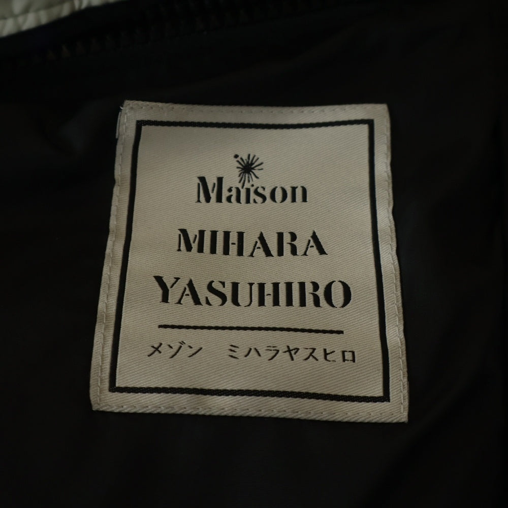 MAISON MIHARAYASUHIRO(メゾンミハラヤスヒロ) Super Big Down Jacket スーパービッグ ジップアップ ダウンジャケット ホワイト/ブラック A11BL061