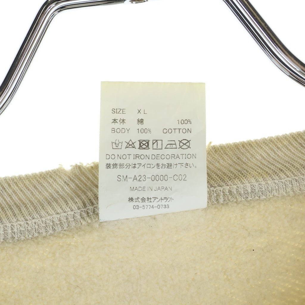 SAINT MICHAEL(セントマイケル) 23AW ARS_CREW SWEAT MR ARIES アリエス プリント クルーネックスウェットトレーナー グレー SM-A23-0000-C02