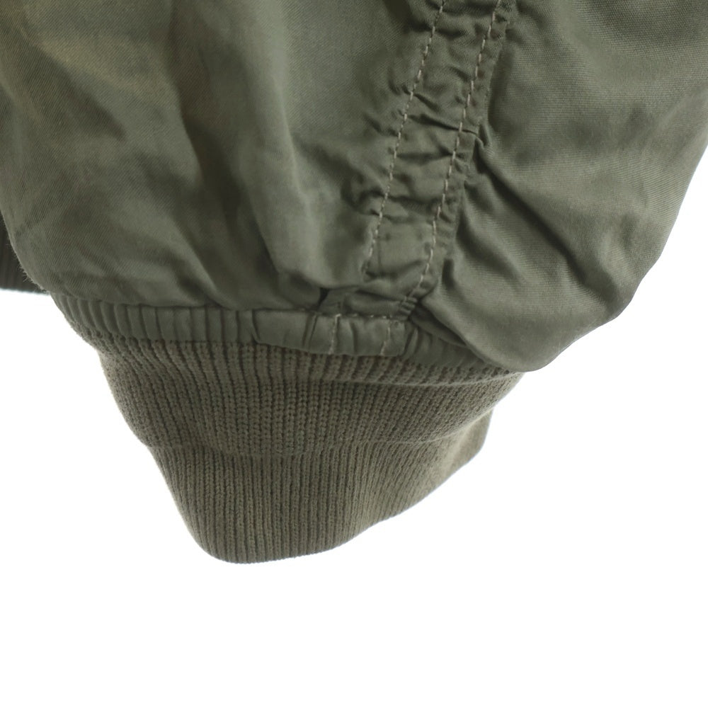 MAISON MIHARAYASUHIRO(メゾンミハラヤスヒロ) Aged Flight Jacket ジップアップ オーバーサイズ フライトジャケット カーキ J13BL151