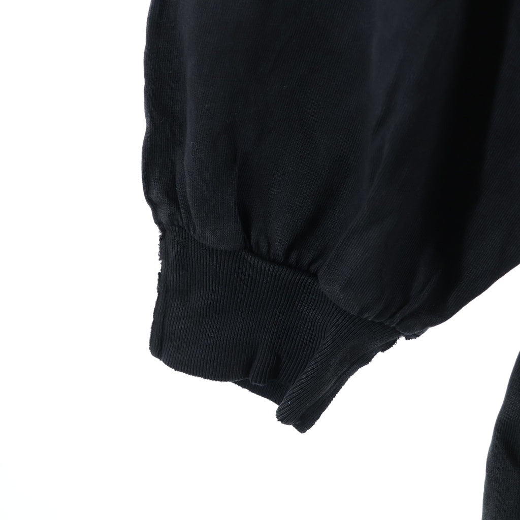 BALENCIAGA(バレンシアガ) 24AW ZL/S Double Front T-Shirts パリムーンプリント ロングスリーブ 長袖Tシャツカットソー ブラック 791613 TQVY2