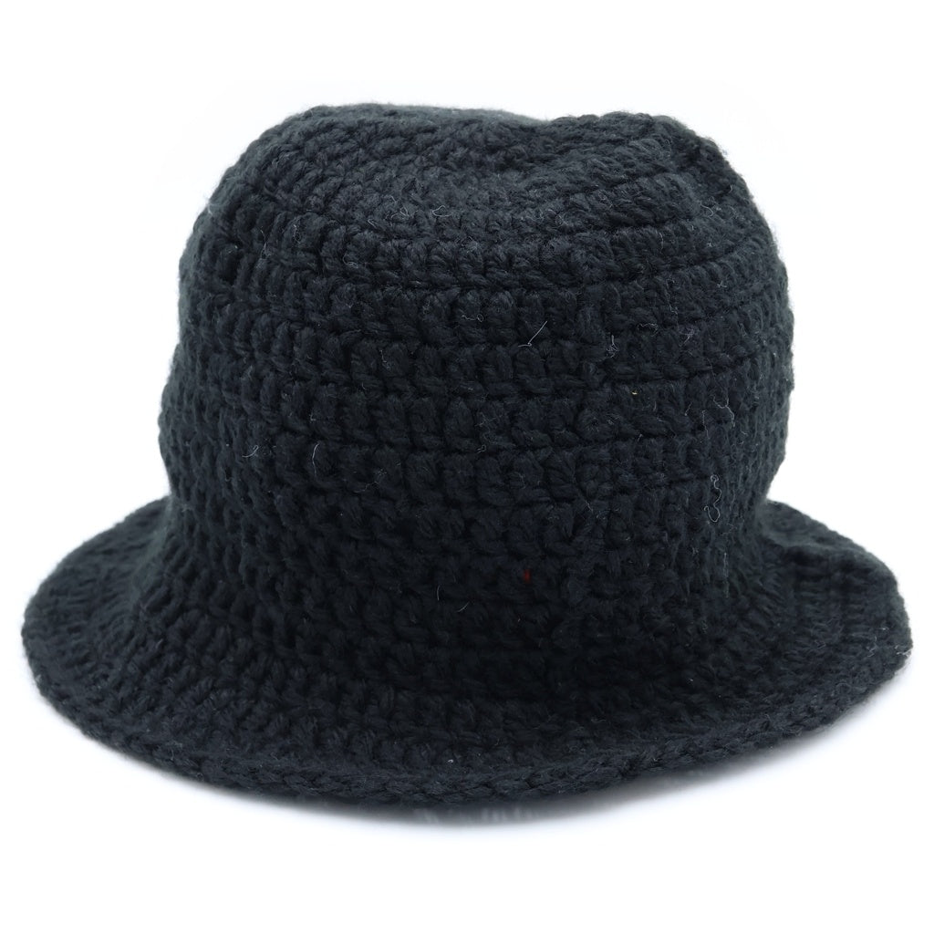Y.A.R.N(ヤーン) 24AW 3D Duble Cross Handmade Knit Hat ハンドメイド ダブルクロス ニットキャップ 帽子 ブラック レディース