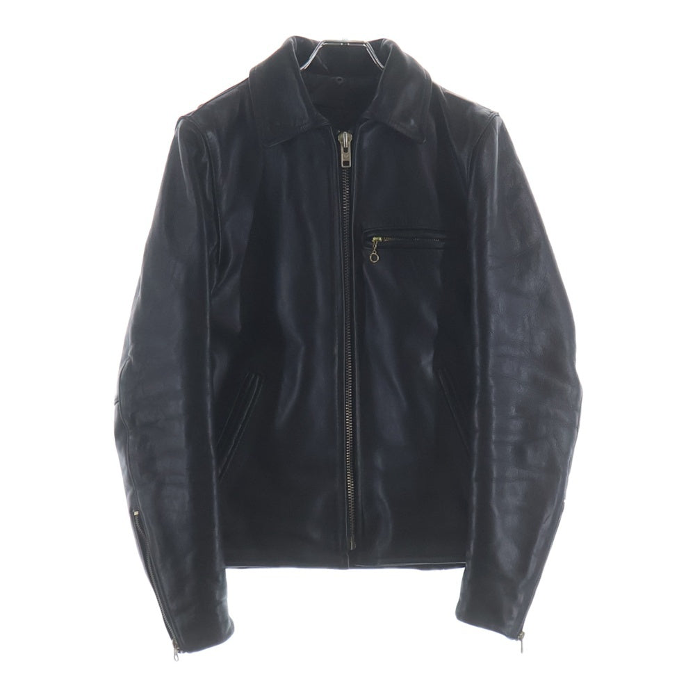 VANSON(バンソン) ENF エンフィールド レザー シングルライダースジャケット ブラック
