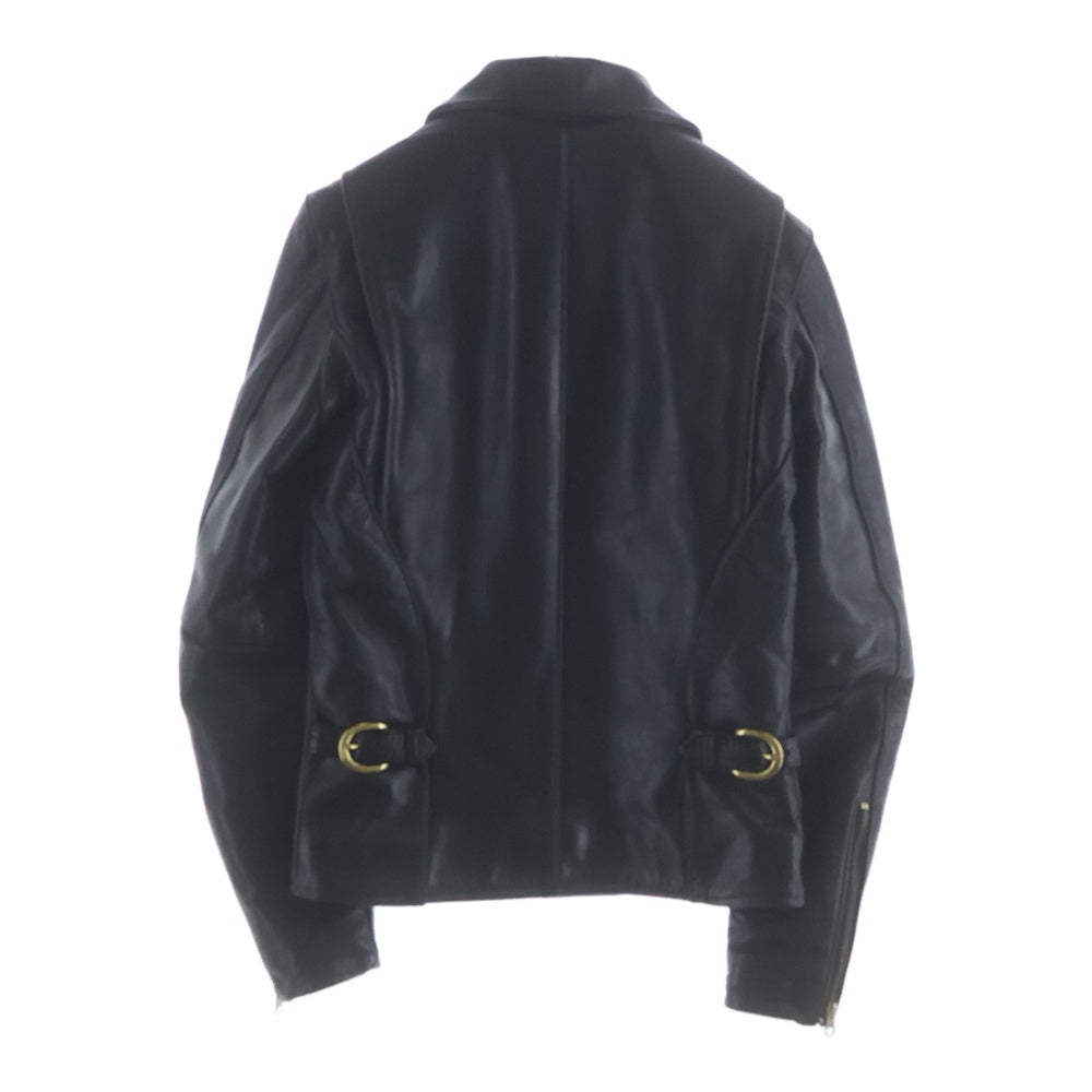 VANSON(バンソン) ENF エンフィールド レザー シングルライダースジャケット ブラック