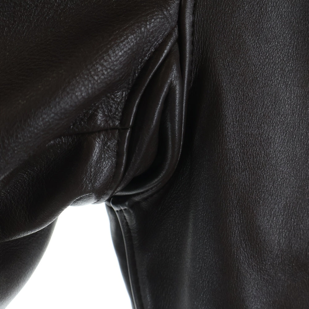 SCHOTT(ショット) 641 ファーライナー付き レザー シングルライダースジャケット ブラウン