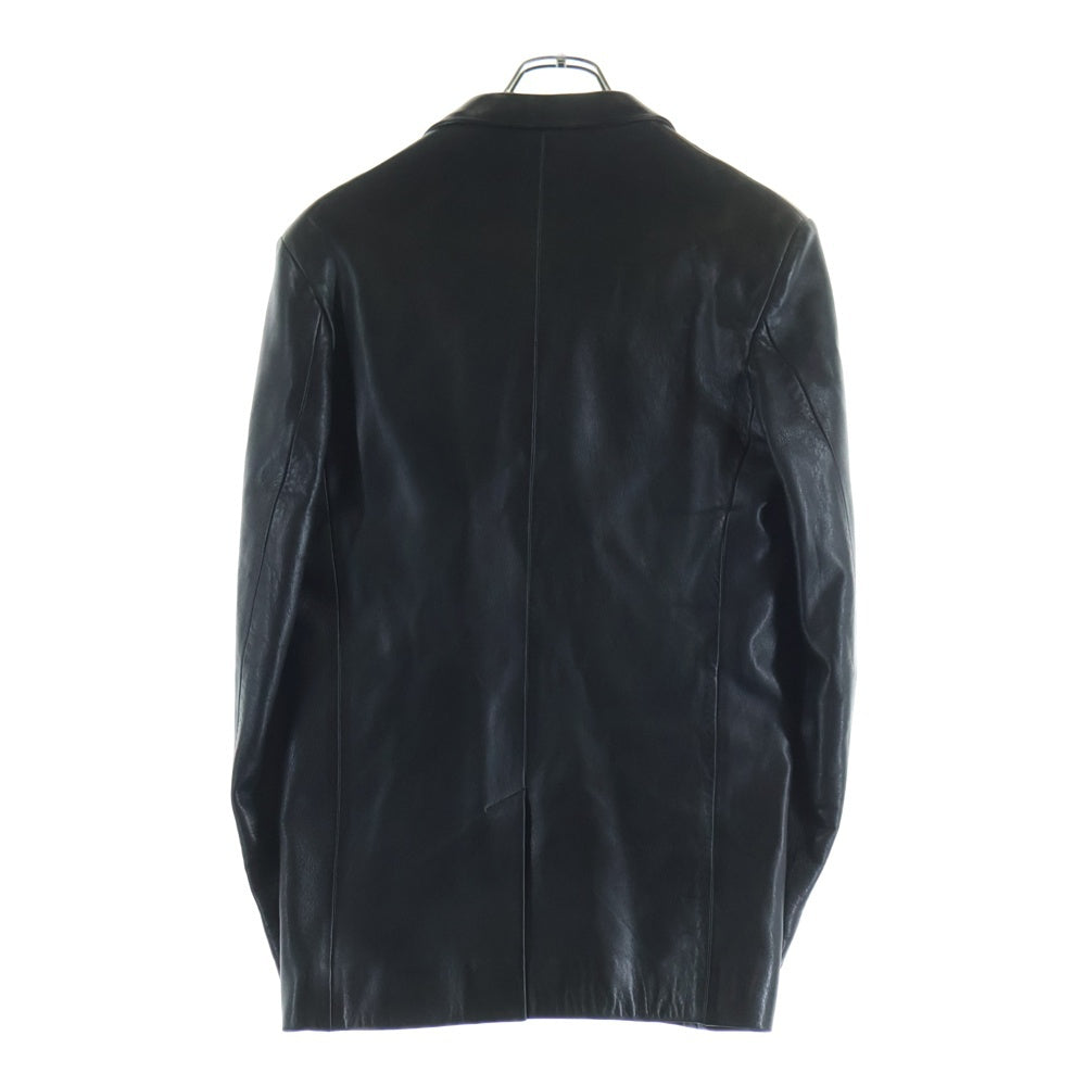 agnes b. homme(アニエスベーオム) 90S VINTAGE ヴィンテージ 2B レザー テーラードジャケット ブラック