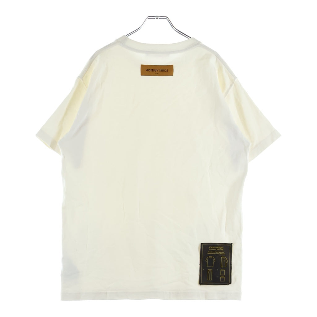 LOUIS VUITTON(ルイヴィトン) 23AW インサイドアウト クルーネック 半袖Tシャツ カットソー ホワイト RM232Q JYN HIY47W