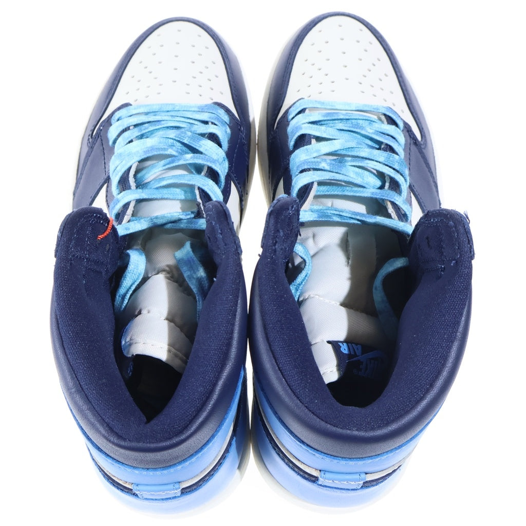 NIKE(ナイキ) AIR JORDAN1 RETRO HIGH OG OBSIDIAN UNIVERSITY BLUE 555088-140 エアジョーダン1 レトロ オブシディアン ハイカットスニーカー ホワイト/ブルー US8.5/26.5cm