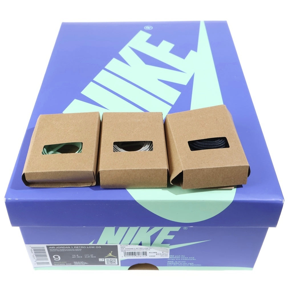 NIKE(ナイキ) ×ZION WILLIAMSON AIR JORDAN 1 RETRO LOW OG IH2309-500 ザイオン・ウィリアムソン エアジョーダン1 ローカットスニーカー ブルー US9/27cm
