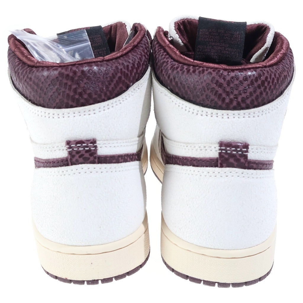 NIKE(ナイキ) ×A MA MANIERE AIR JORDAN 1 RETRO HIGH OG SP SAIL AND BURGUNDY DO7097-100 アママニエール エアジョーダン1 レトロ ハイカットスニーカー US9/27cm
