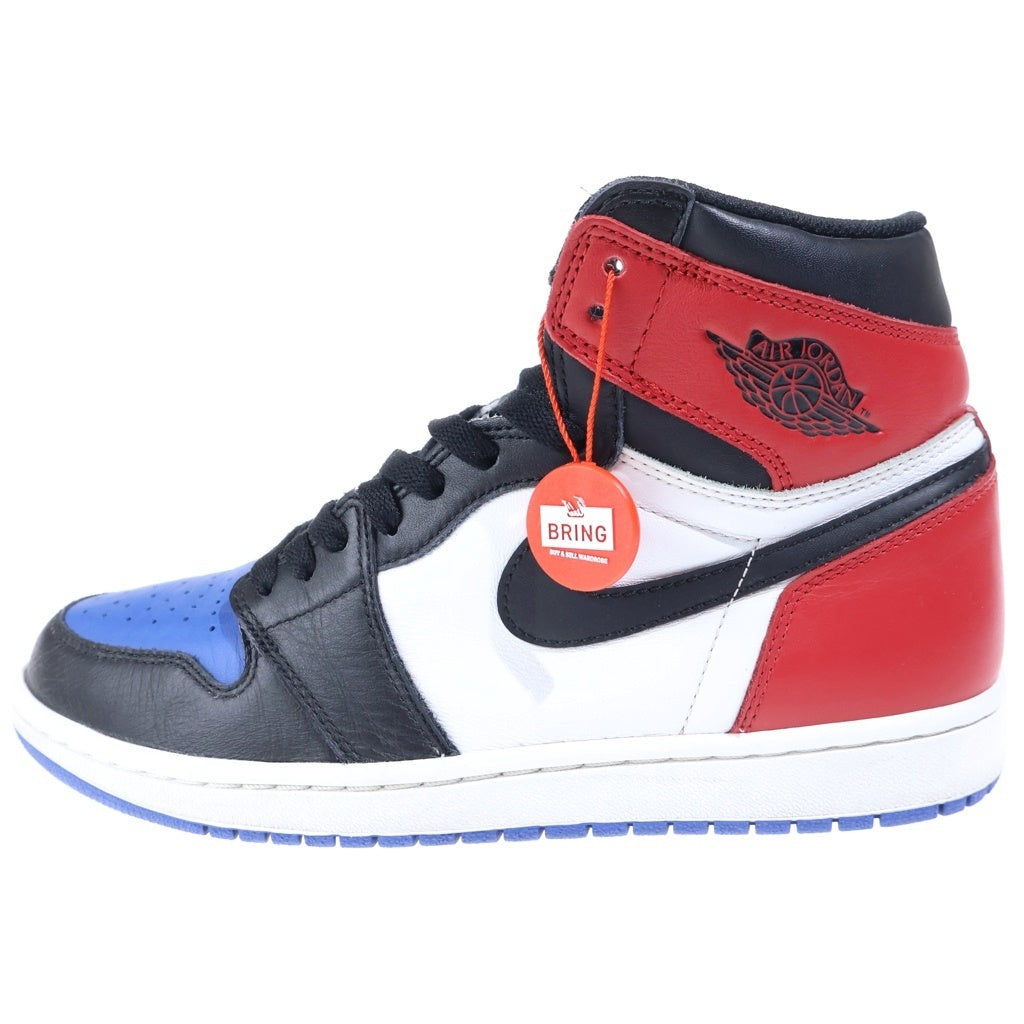 NIKE(ナイキ) AIR JORDAN 1 RETRO HIGH OG TOP 3 555088‐026 エアジョーダン1 トップ ハイカットスニーカー ブラック/レッド/ブルー US8.5/26.5cm