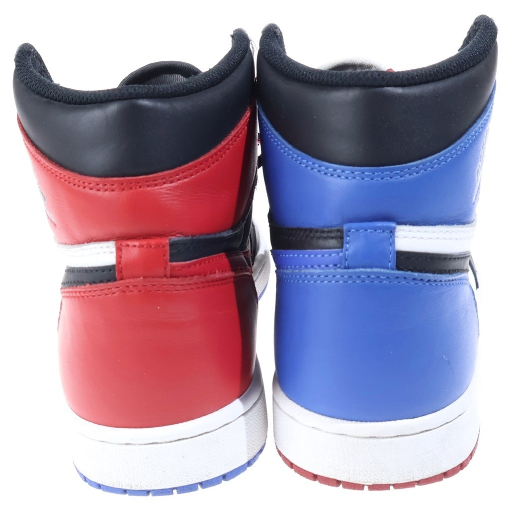 NIKE(ナイキ) AIR JORDAN 1 RETRO HIGH OG TOP 3 555088‐026 エアジョーダン1 トップ ハイカットスニーカー ブラック/レッド/ブルー US8.5/26.5cm