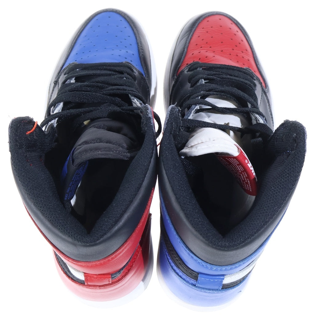 NIKE(ナイキ) AIR JORDAN 1 RETRO HIGH OG TOP 3 555088‐026 エアジョーダン1 トップ ハイカットスニーカー ブラック/レッド/ブルー US8.5/26.5cm