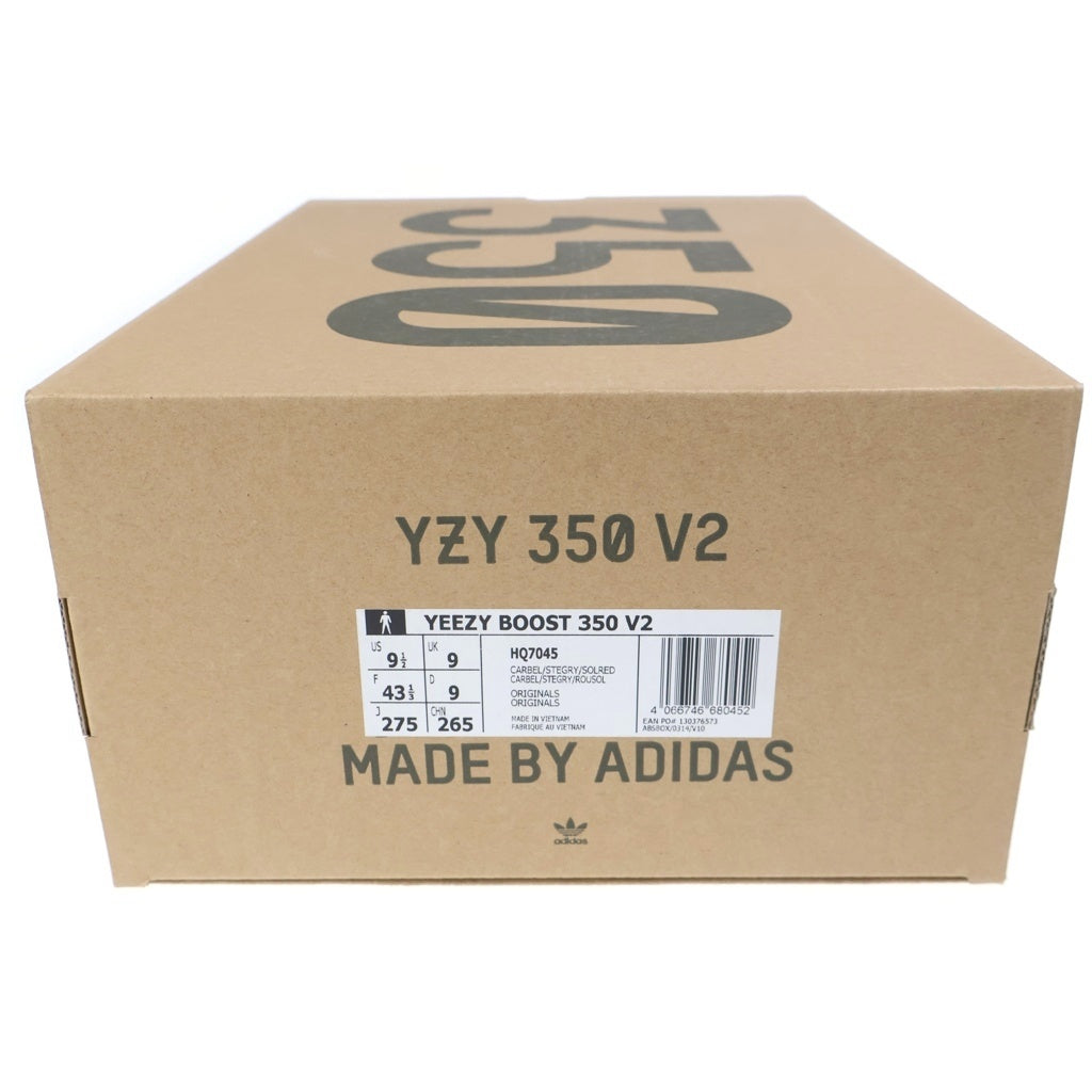 adidas(アディダス) YEEZY BOOST 350 V2 CABON BELUGA HQ7045 イージーブースト カーボン ベルーガ ローカットスニーカー グレー/オレンジ US9.5/27.5cm