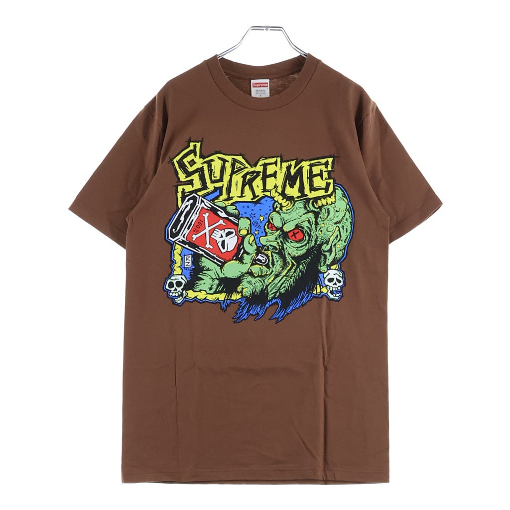 SUPREME(シュプリーム) 25AW Fuckin Blowout Tee ファッキン ブローアウト プリント クルーネック 半袖Tシャツ カットソー ブラウン