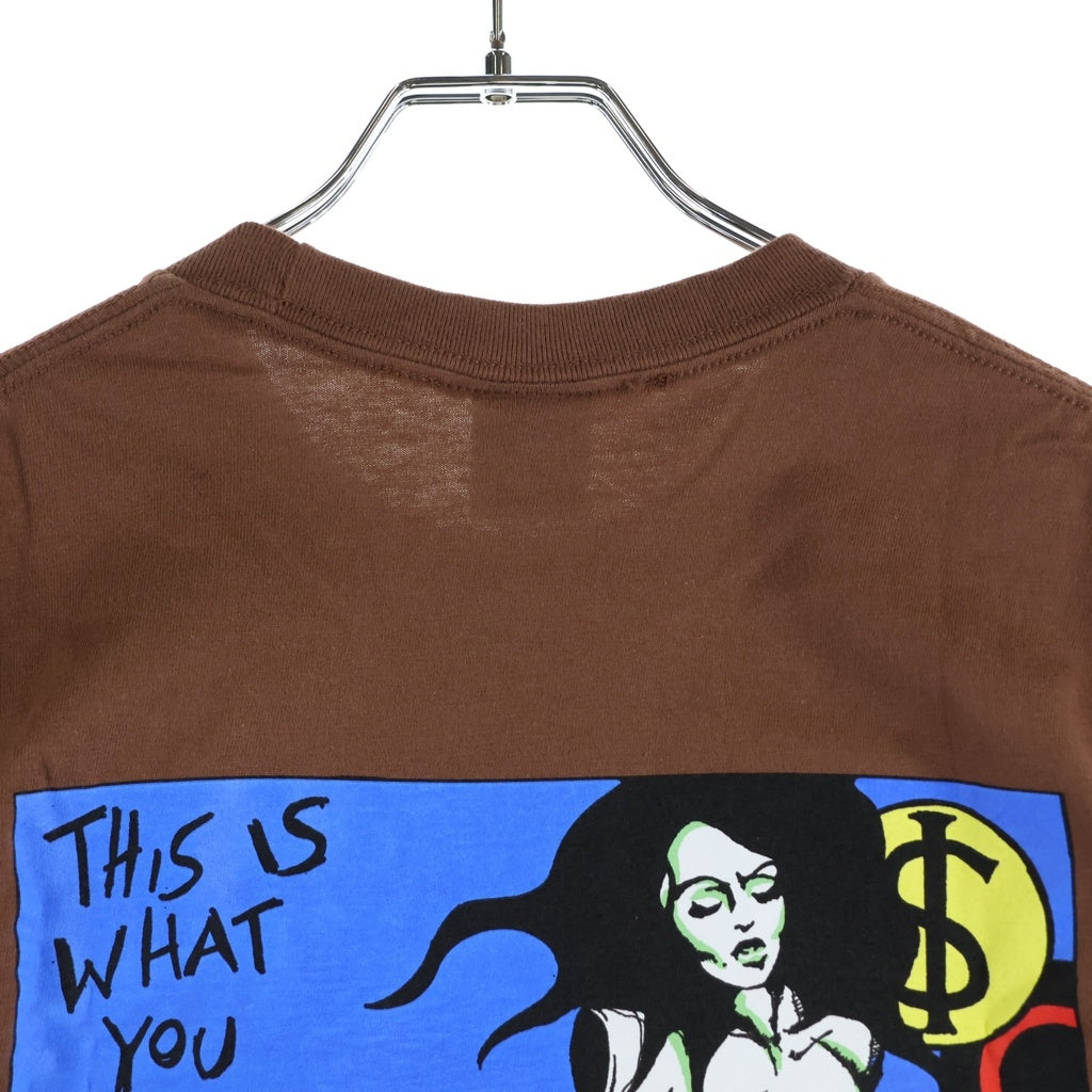 SUPREME(シュプリーム) 25AW Fuckin Blowout Tee ファッキン ブローアウト プリント クルーネック 半袖Tシャツ カットソー ブラウン