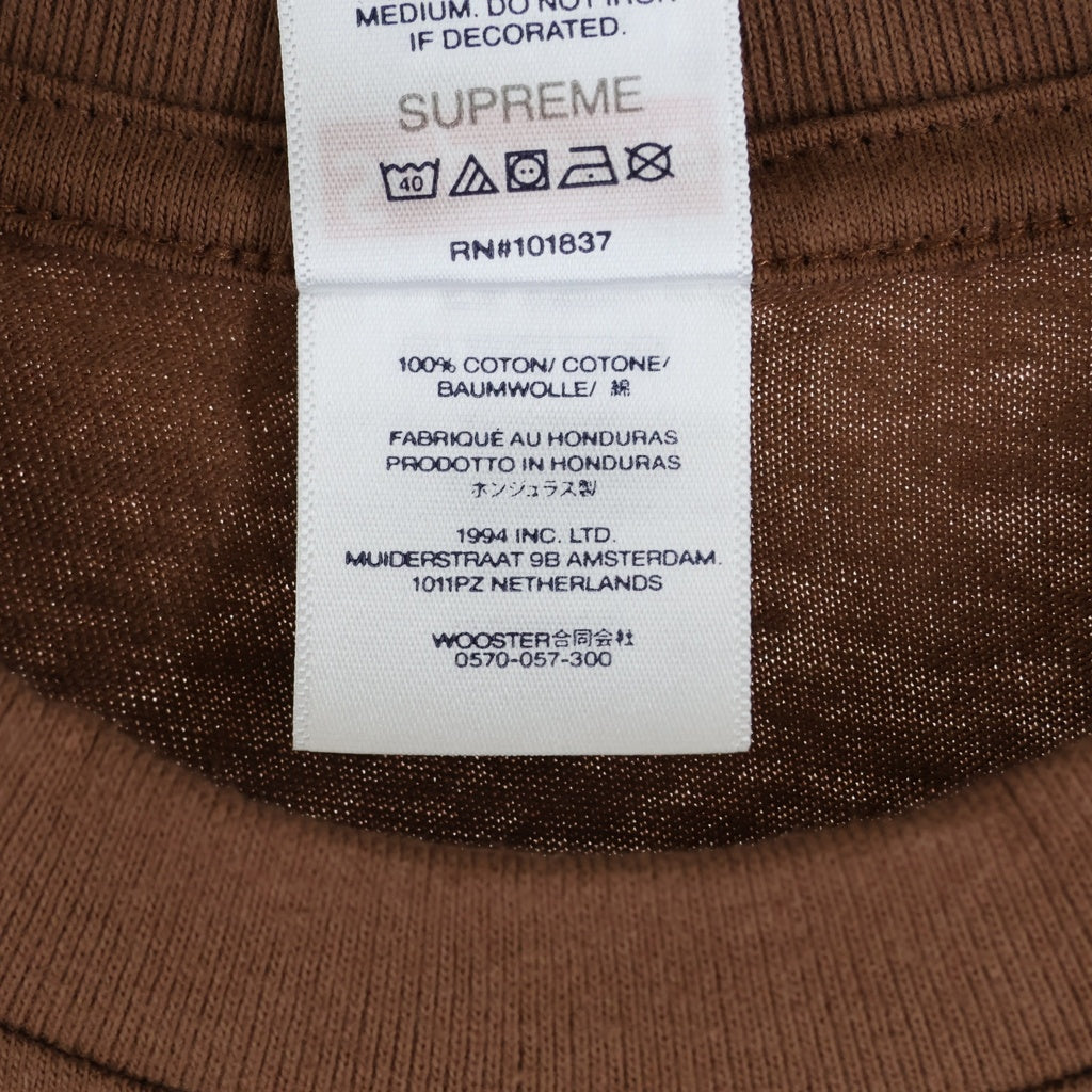 SUPREME(シュプリーム) 25AW Fuckin Blowout Tee ファッキン ブローアウト プリント クルーネック 半袖Tシャツ カットソー ブラウン