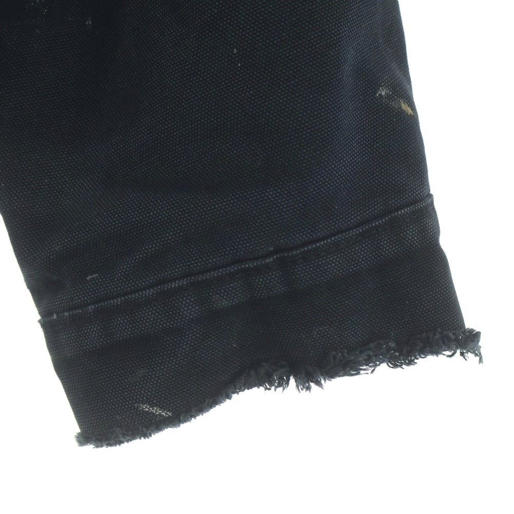 CARHARTT(カーハート) ダック地 ペイント 裏地キルティング ジップアップ パーカー ジャケット ブラック 100733 001