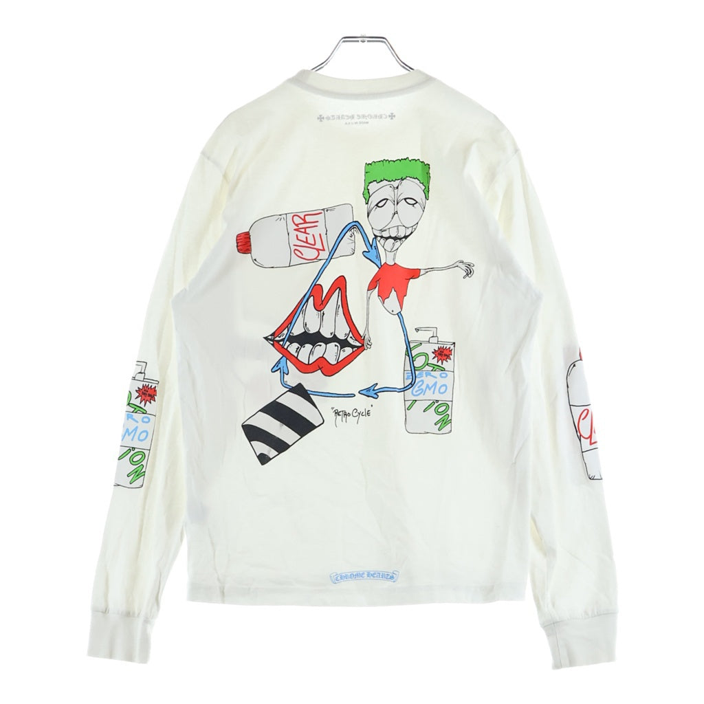 CHROME HEARTS(クロムハーツ) ×MATTY BOY Retro Cycle L/S Tee マッティボーイ レトロサイクル 長袖Tシャツ ホワイト