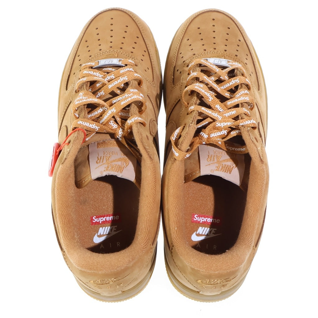 NIKE(ナイキ) ×SUPREME AIR FORCE 1 LOW SP シュプリーム エアフォース1 ウィート ローカットスニーカー ブラウン US8/26cm DN1555-200