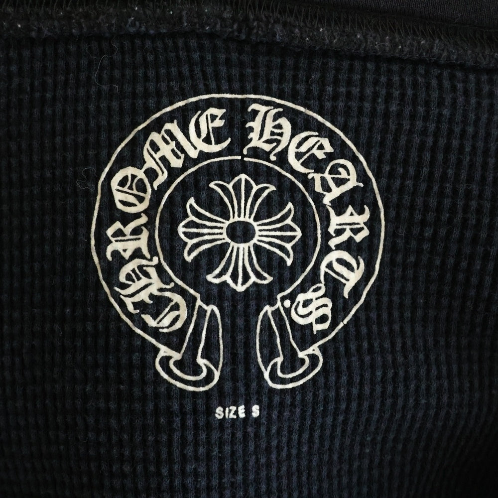 CHROME HEARTS(クロムハーツ) OLD SWTSHRT HD ZIP オールド 裏地サーマル フローラルクロス スクロールラベル プリント ダガージップ スウェット パーカー ブラック