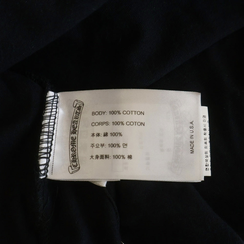 CHROME HEARTS(クロムハーツ) KOREA CH T-SHIRT 韓国限定 ホースシュー 両面プリント 半袖Tシャツ カットソー ブラック